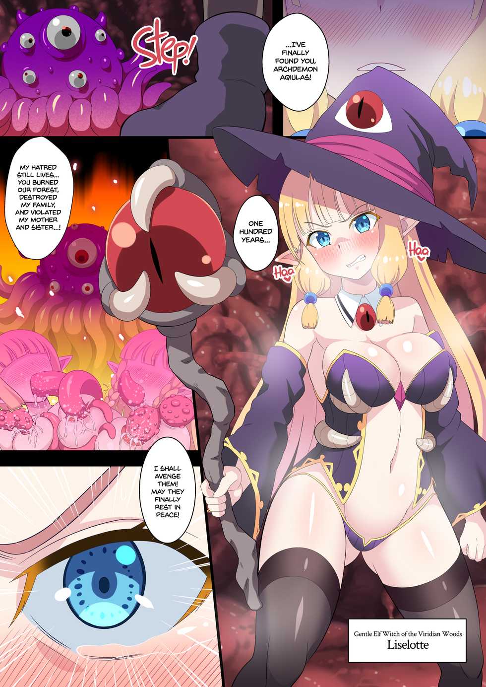 [Kleitos (Ryunosuke)] Fukushuu no Elf Liselotte ~Futanari Inmon de Mugen Zecchou!~ | Vengeful Elf Liselotte The Futanari Lust Mark of Endless Climax [English] {2d-market.com} [Decensored] [Digital] - Page 2