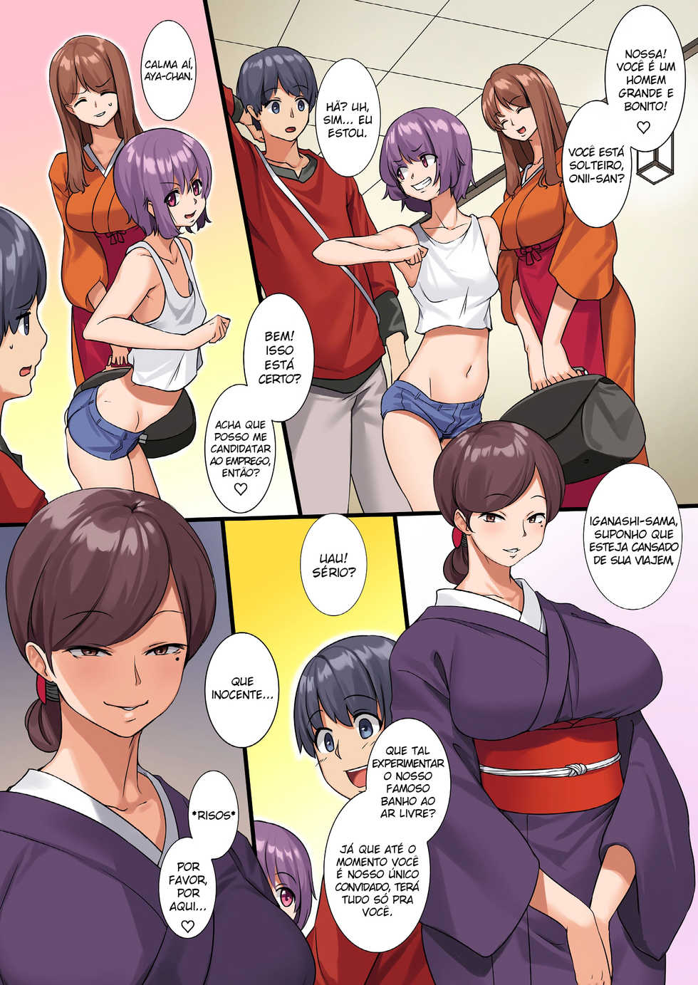 [Nijitsuya Kenkyuujo (Mafen)] Yarechau Onsen Ryokan [Portuguese-BR] {HentaiKai + Guaxinim} [Digital] - Page 4