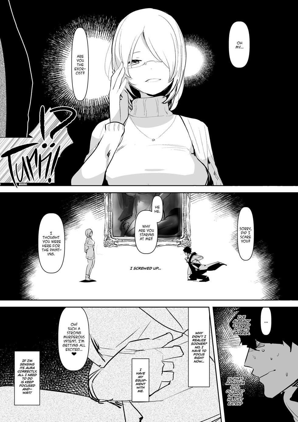 [Aimaitei (Aimaitei Umami)] That Time When I, an Exorcist, Lost to Futanari Demon Cock... [English] {2d-market.com} [Decensored] [Digital] - Page 8