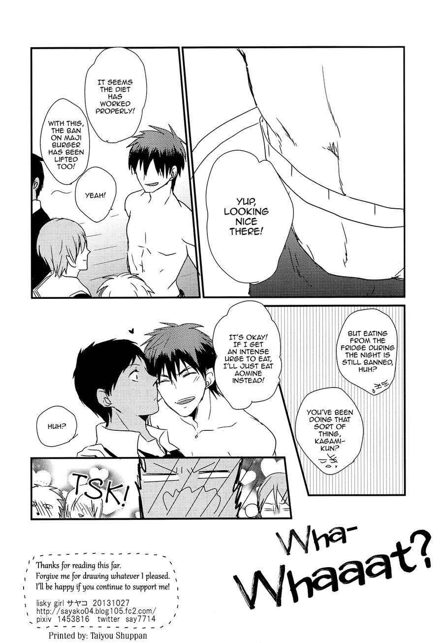 (SPARK8) [Lisky Girl (Sayako)] Ippai Taberu Kimi ga Suki | I Love How You Eat So Much (Kuroko no Basuke) [English] [Fujoshi Bitches] - Page 22