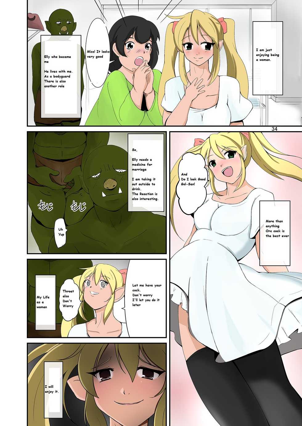 [Iwashita Shoten (Iwashita)] Elf to Orc no Irekawari Dark Bon | Elf and Orc Replacement Dark Book [English] [Digital] - Page 33