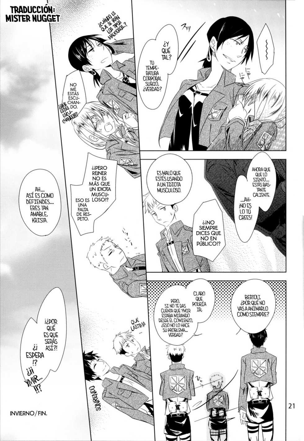 (SC61) [Komorebitei (Sora)] Seasons. (Shingeki no Kyojin)  [Spanish] [Mister Nugget] - Page 23