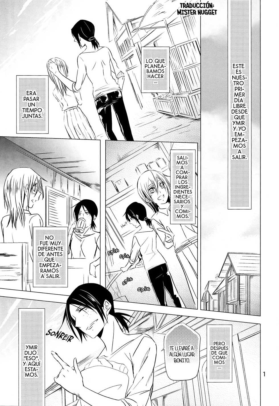 (C86) [Komorebitei (Sora)] Hatsutaiken. | Their First Time (Shingeki no Kyojin) [Spanish] [Mister Nugget] - Page 2