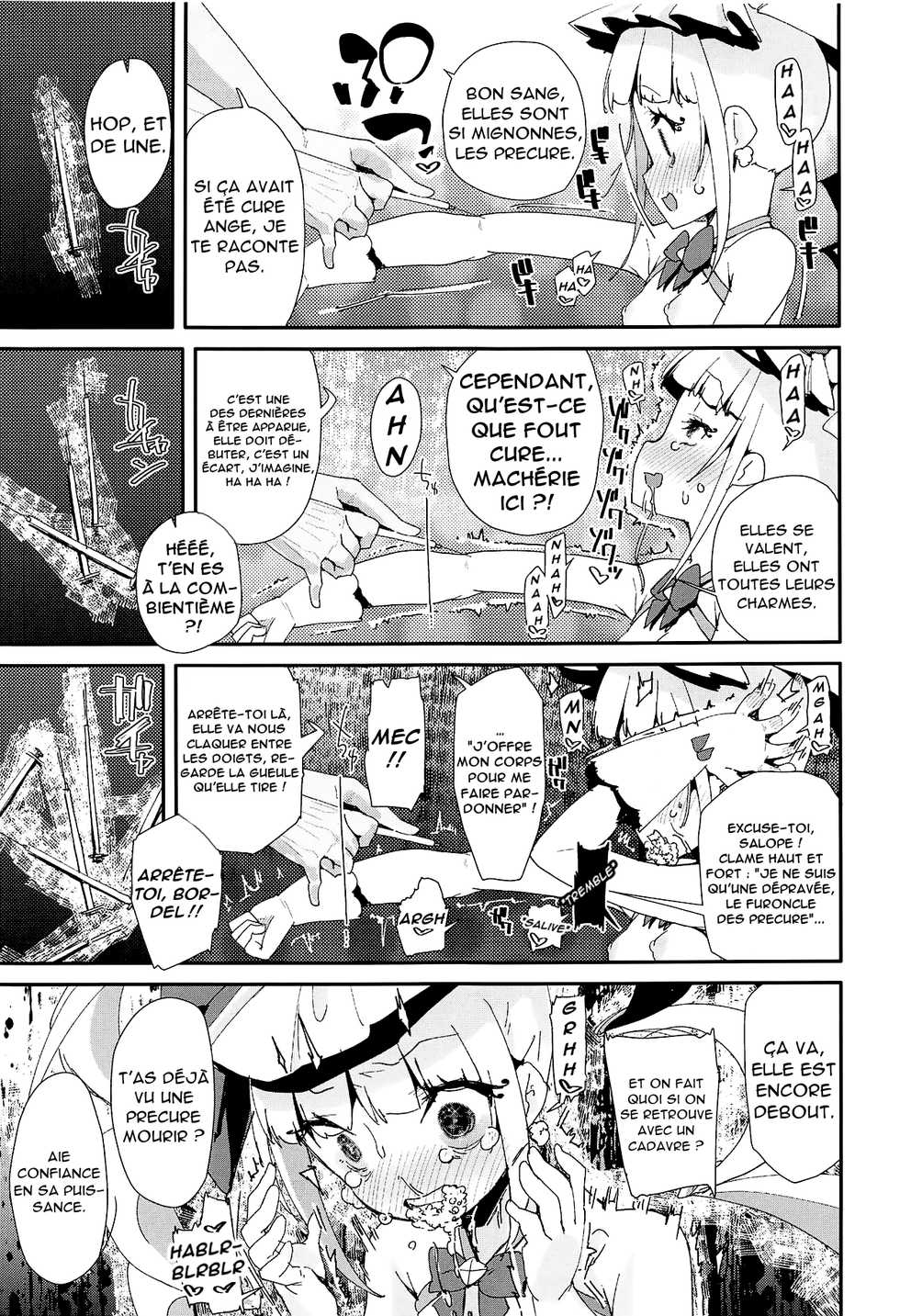 (C94) [condiment moderately (Maeshima Ryou)] Warui Otoko ni Kimeseku Chuudoku ni Sarete Mama ni Naru Emiru-chan (Hugtto! PreCure) [French] - Page 20
