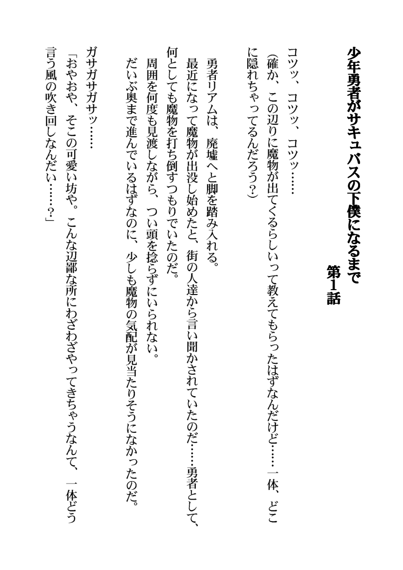 [Aidon Raiki (Sorano Suzume)] Shounen Yuusha ga Succubus no Geboku ni Naru made - Page 3
