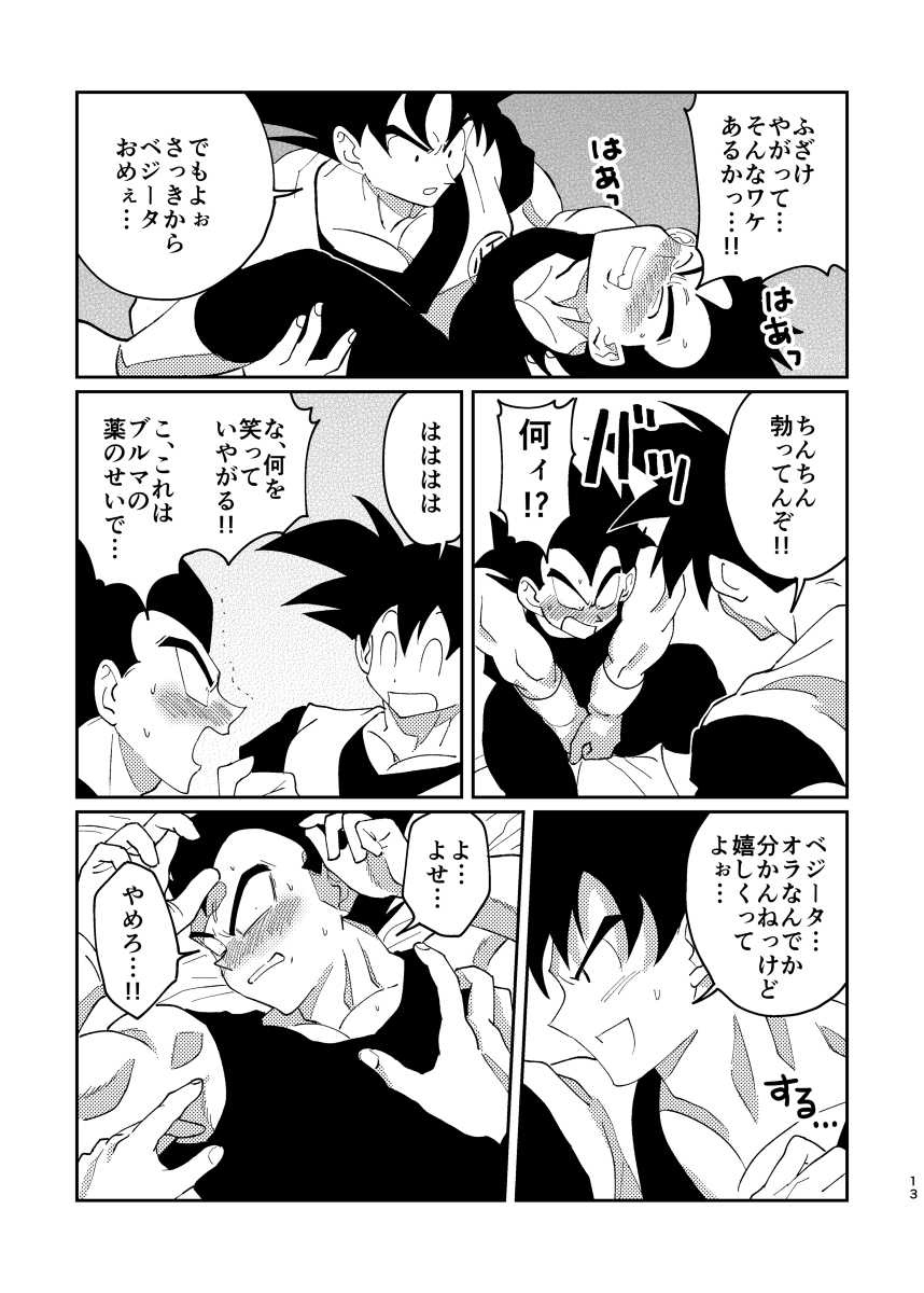 [Mascot Club (Nanako)] Gokuu to Vegeta no Boys Love (Dragon Ball) [Digital] - Page 11