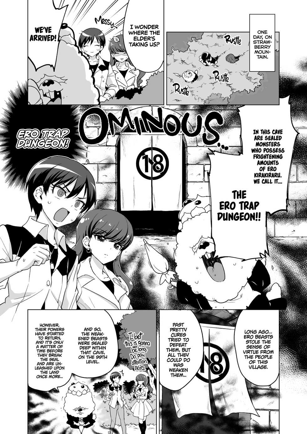 [Muchakai (Mucha)] JK Cure VS Ero Trap Dungeon | JK Cures VS an Ero Trap Dungeon (Kirakira PreCure a la Mode) [English] [2d-market.com] [Decensored] [Digital] - Page 2