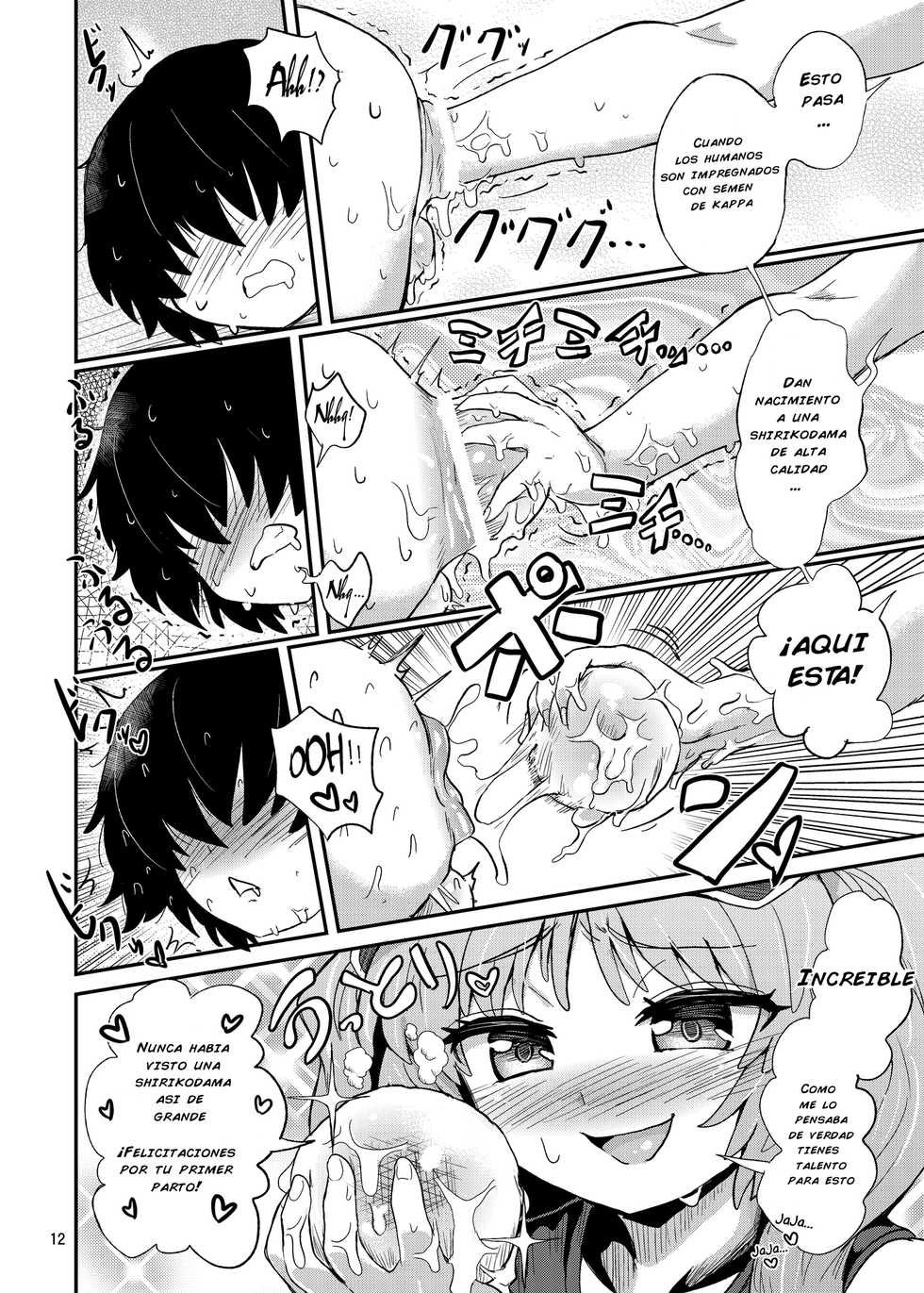 [Konnyaku Nabe (magifuro Konnyaku)] Futanari Nitori-chan no Shirikodama Daisakusen (Touhou Project) [Spanish] [69FutaLover] [Digital] - Page 12