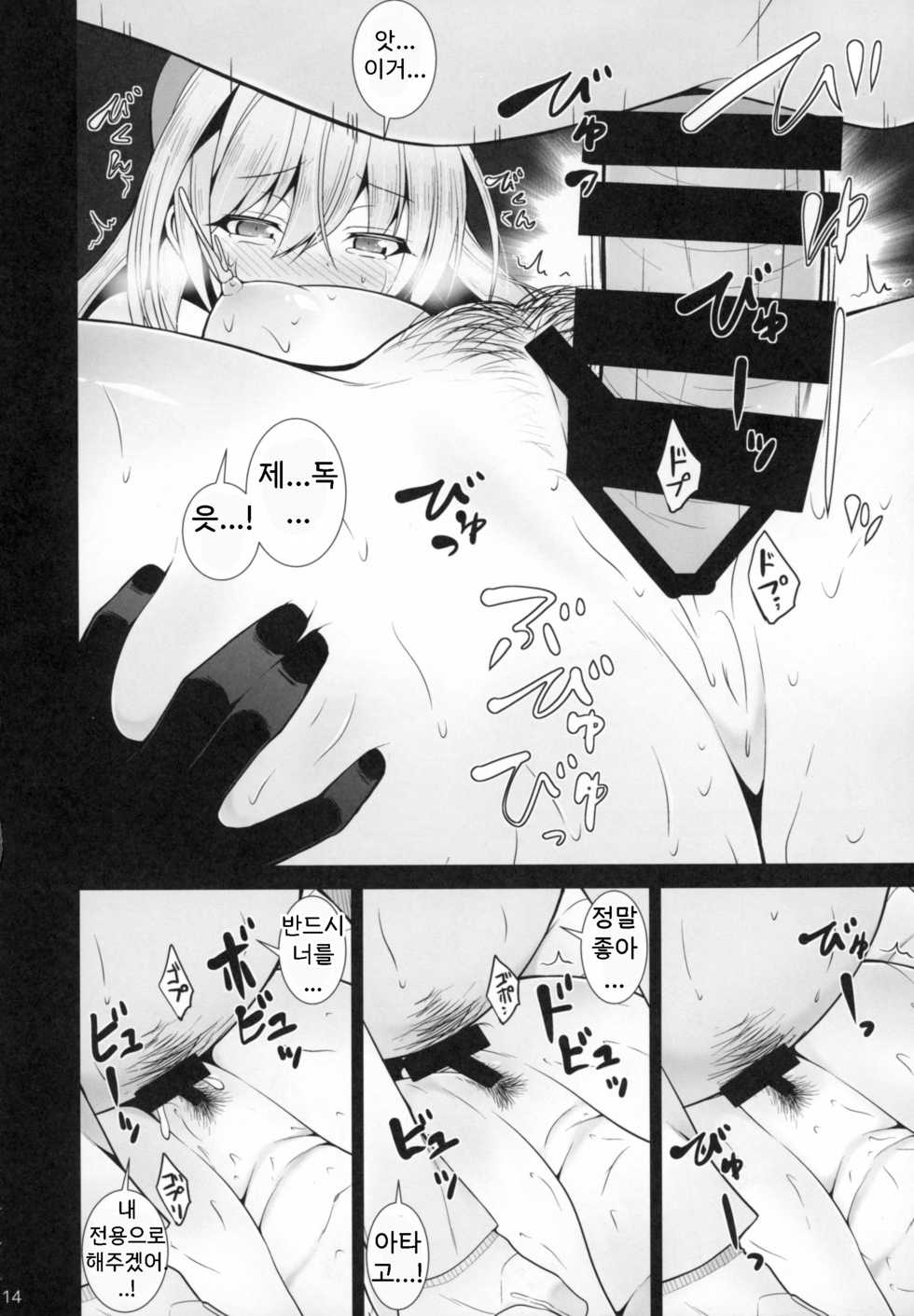 (C87) [Danikuya-san (Shiroie Mika)] Atago Shibori (Kantai Collection -KanColle-) [Korean] - Page 14