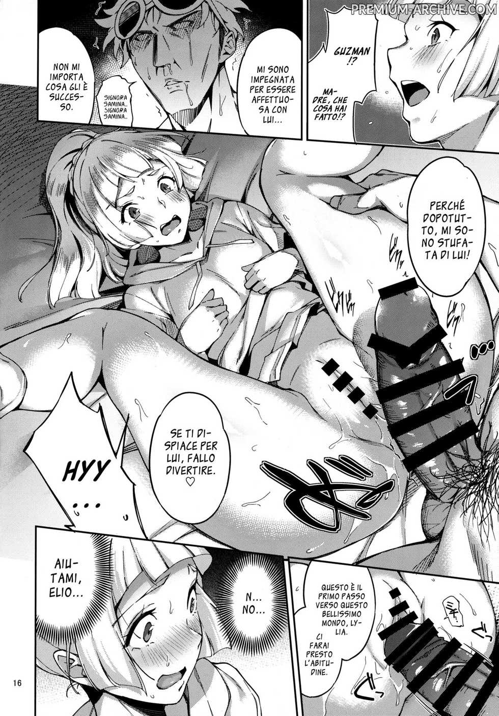 (C91) [Jukusei Kakuzatou (sugarBt)] Ultra Beast nante Nakatta | Ultra Creatura (Pokémon Sun and Moon) [Italian] - Page 15