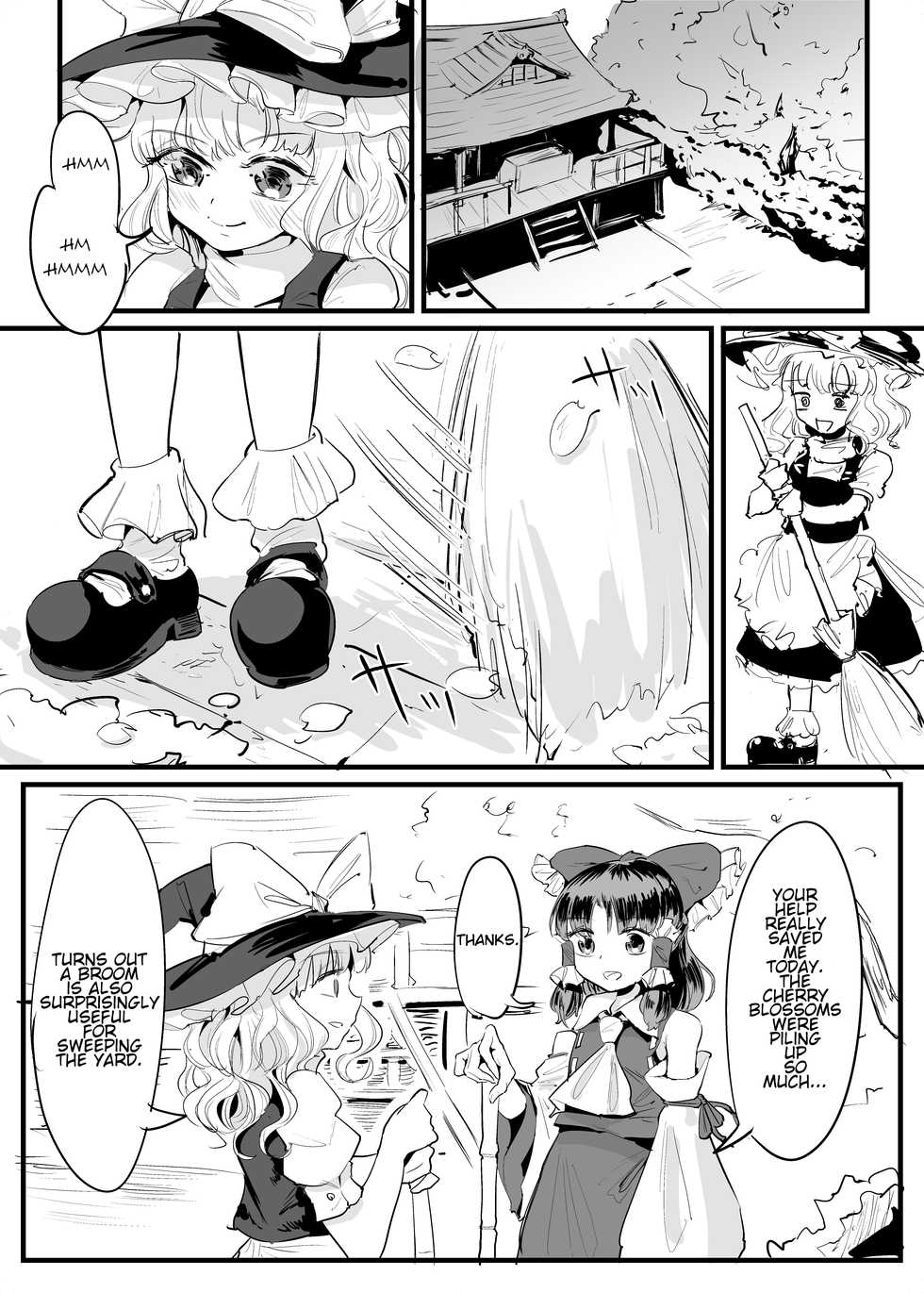 [Gunnjou Yosio] Marisa Shokushu Manga | A Marisa Tentacle Manga (Touhou Project) [English] - Page 1