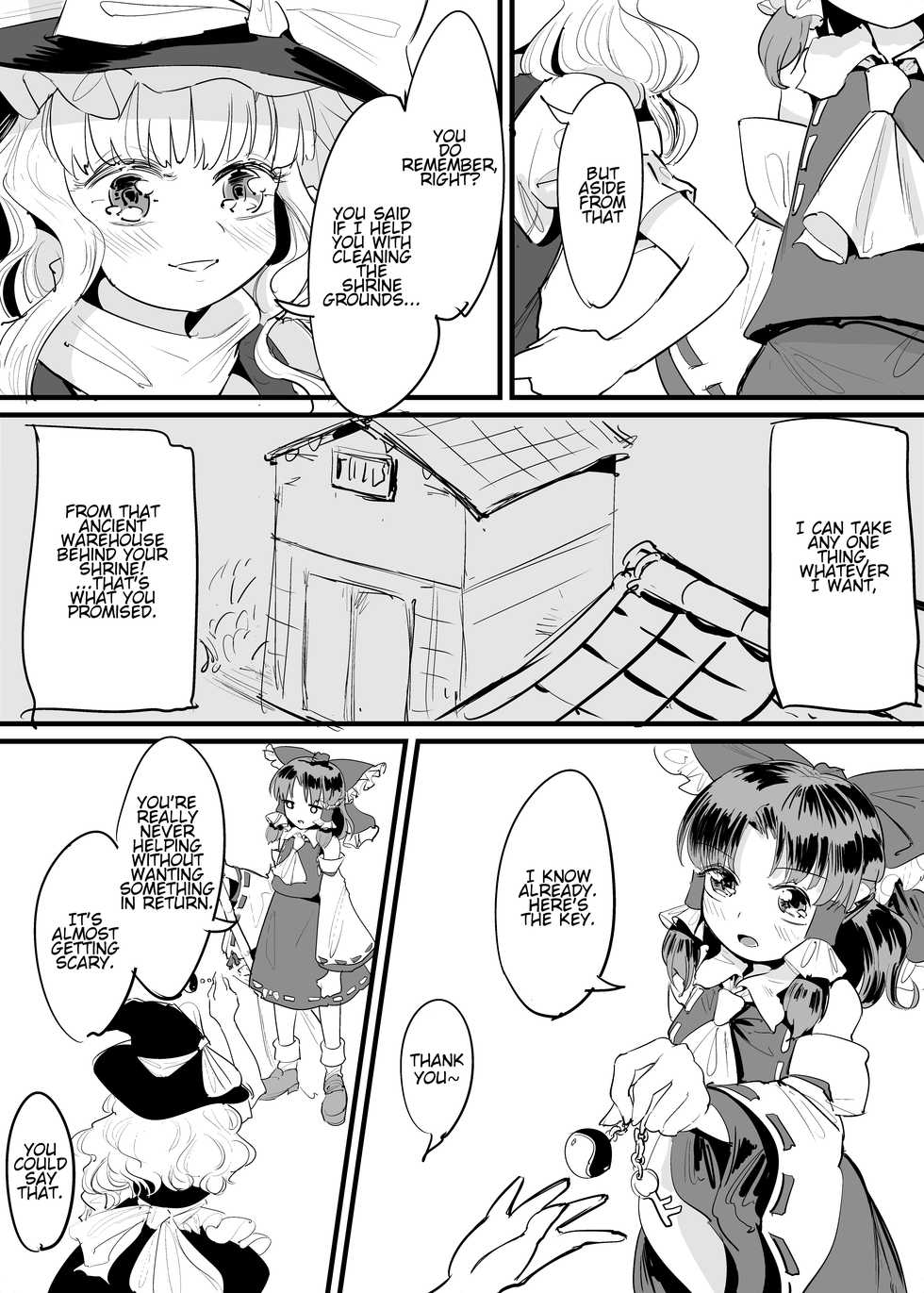 [Gunnjou Yosio] Marisa Shokushu Manga | A Marisa Tentacle Manga (Touhou Project) [English] - Page 2