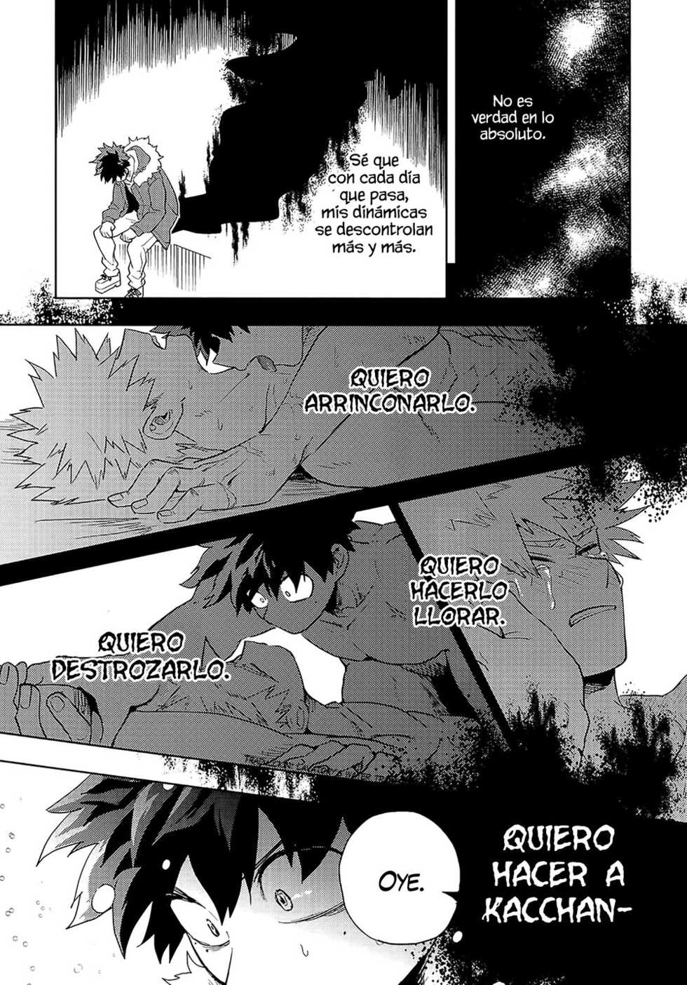 (Douyara Deban no Youda! 19) [Hokoushayou Shingou (Cai)] Antinomie Origin (Hokoushayou Shingou Sairokushuu Atsureki) (Boku no Hero Academia) [Spanish] - Page 16