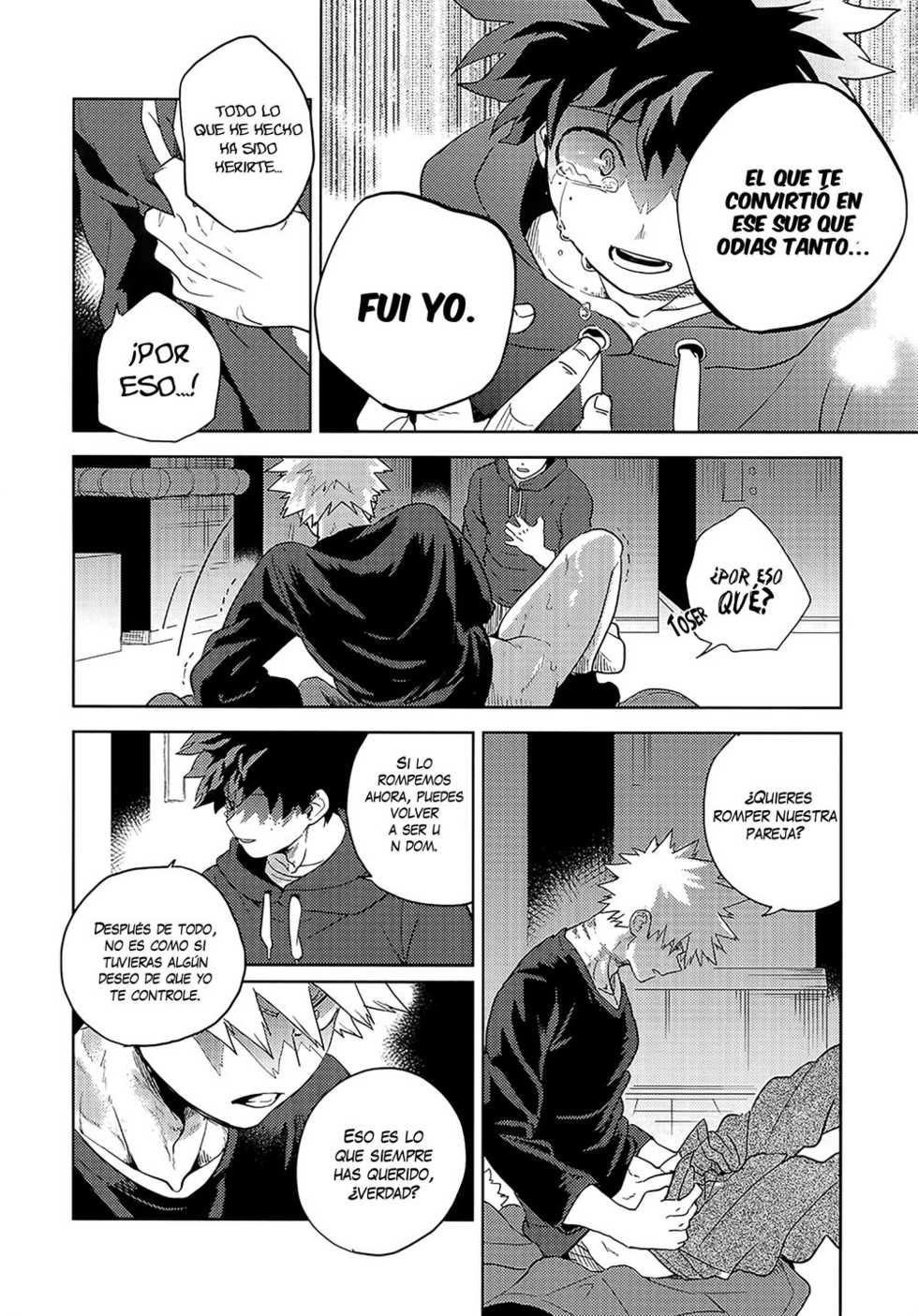 (Douyara Deban no Youda! 19) [Hokoushayou Shingou (Cai)] Antinomie Origin (Hokoushayou Shingou Sairokushuu Atsureki) (Boku no Hero Academia) [Spanish] - Page 33