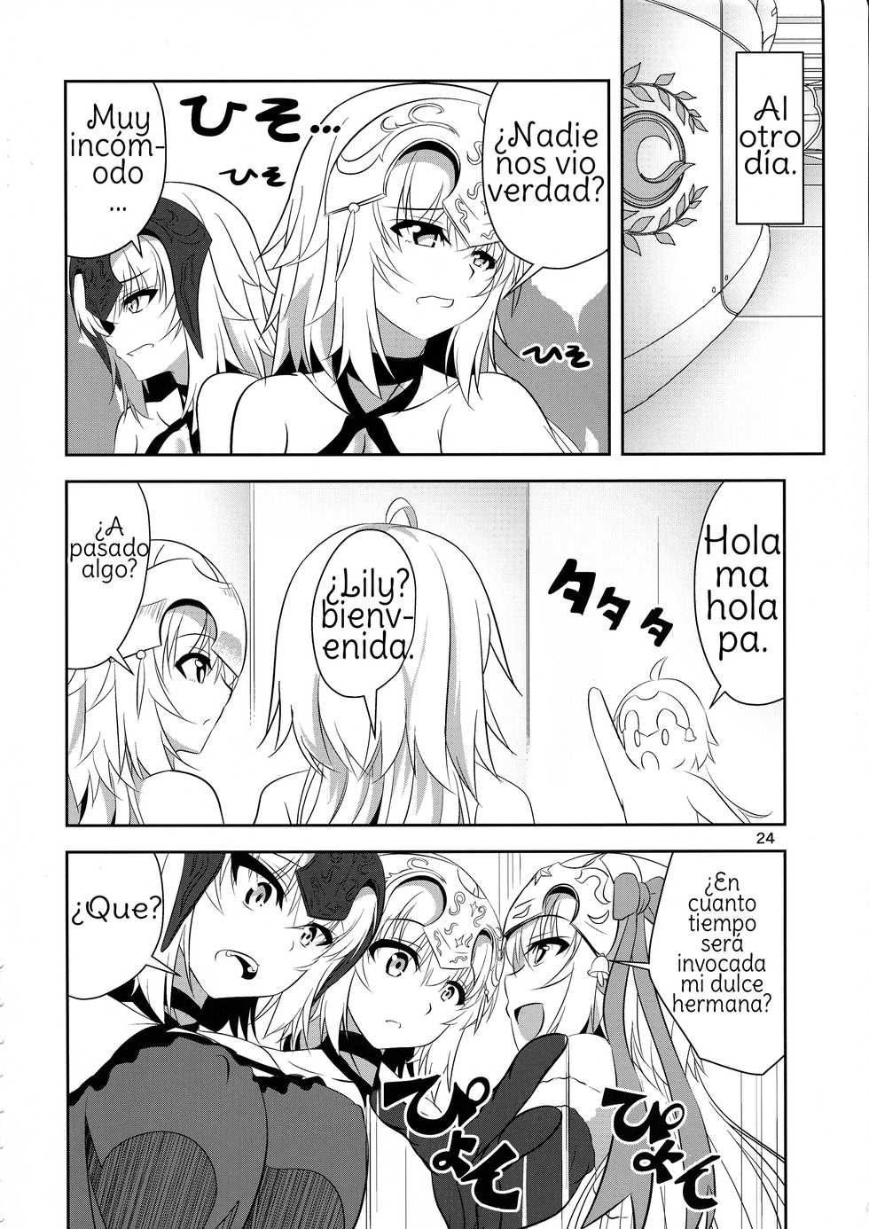 (C93) [Pandora Box (Hakomaru.)] Seijo Futari no Kozukuri Jijou (Fate/Grand Order) [Spanish] [Amaterasu] - Page 24