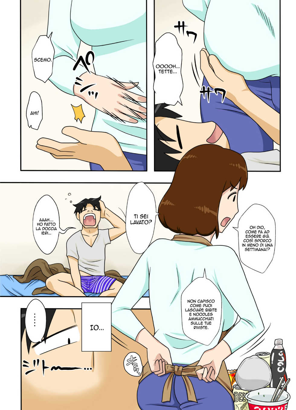 [Freehand Tamashii] Toiu Wake de, Zenra de Kaa-san ni Onegai Shite Mita (Toiu wake de, Kaa-san-tachi to Yattemita - That's why I fucked moms.) [Italian] [Digital] - Page 2