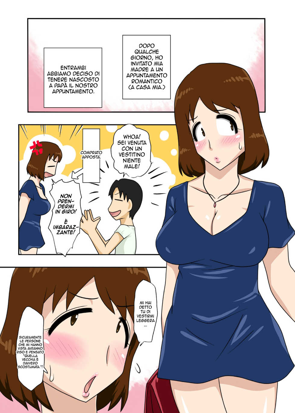 [Freehand Tamashii] Toiu Wake de, Zenra de Kaa-san ni Onegai Shite Mita (Toiu wake de, Kaa-san-tachi to Yattemita - That's why I fucked moms.) [Italian] [Digital] - Page 21