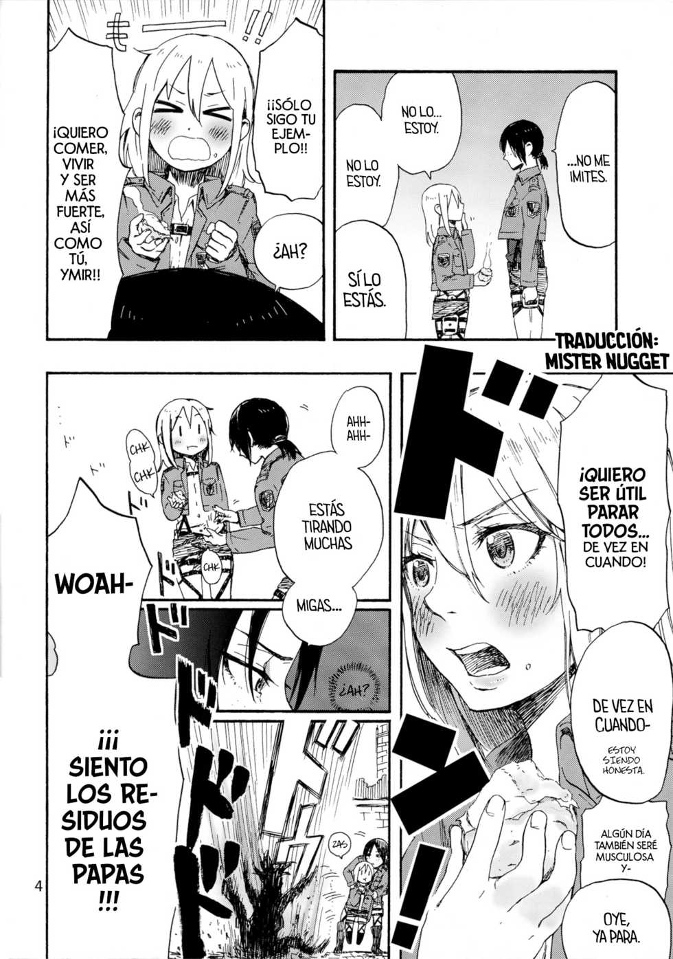 (C85) [Komorebitei (Various)] Honey! ~ Yumikuri Anthology~ (Shingeki no Kyojin) [Spanish] [Mister Nugget] - Page 6