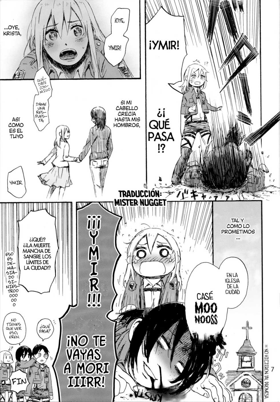 (C85) [Komorebitei (Various)] Honey! ~ Yumikuri Anthology~ (Shingeki no Kyojin) [Spanish] [Mister Nugget] - Page 9
