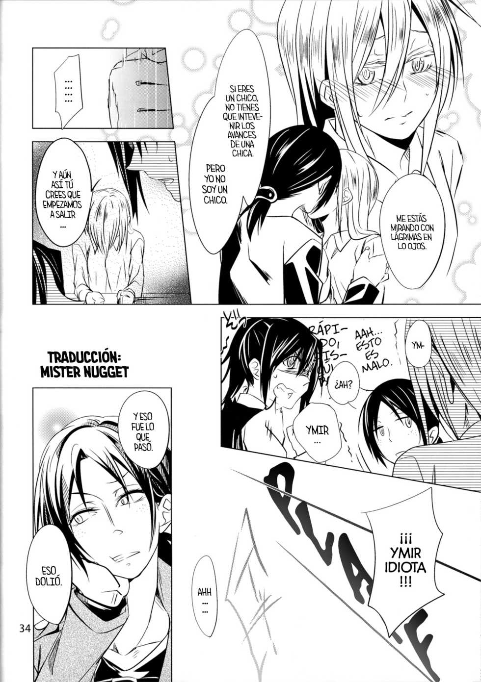 (C85) [Komorebitei (Various)] Honey! ~ Yumikuri Anthology~ (Shingeki no Kyojin) [Spanish] [Mister Nugget] - Page 36