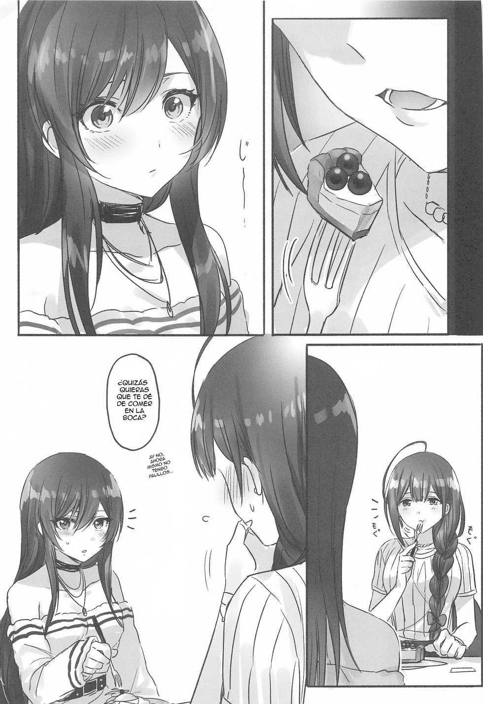 (Utahime Teien 22) [Tsuki no Uragawa (Romi)] Naisho no Aji (THE iDOLM@STER: Shiny Colors) [Spanish] [Nekomi Fans] - Page 16