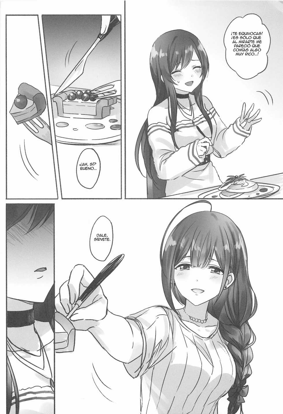 (Utahime Teien 22) [Tsuki no Uragawa (Romi)] Naisho no Aji (THE iDOLM@STER: Shiny Colors) [Spanish] [Nekomi Fans] - Page 17