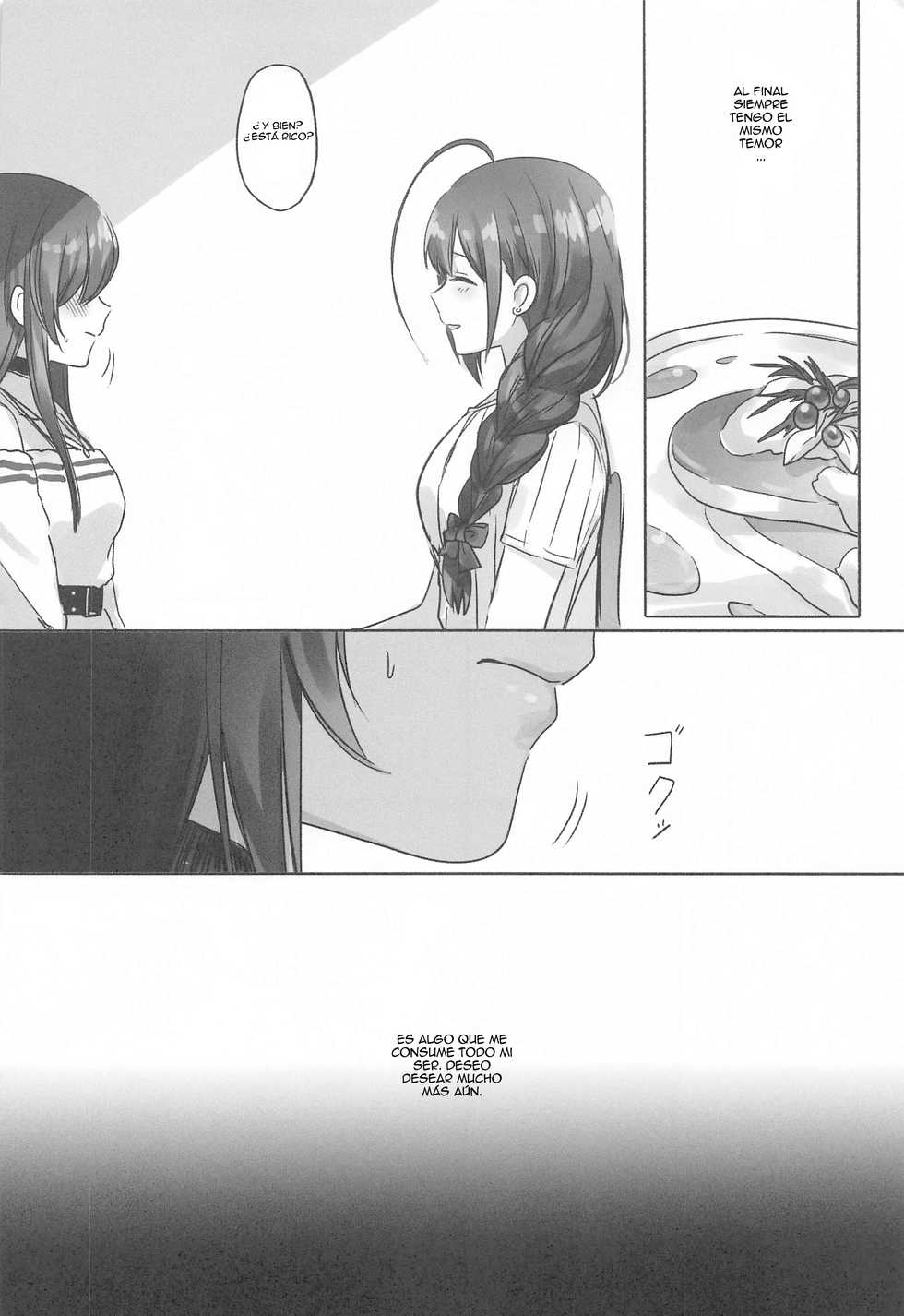 (Utahime Teien 22) [Tsuki no Uragawa (Romi)] Naisho no Aji (THE iDOLM@STER: Shiny Colors) [Spanish] [Nekomi Fans] - Page 19