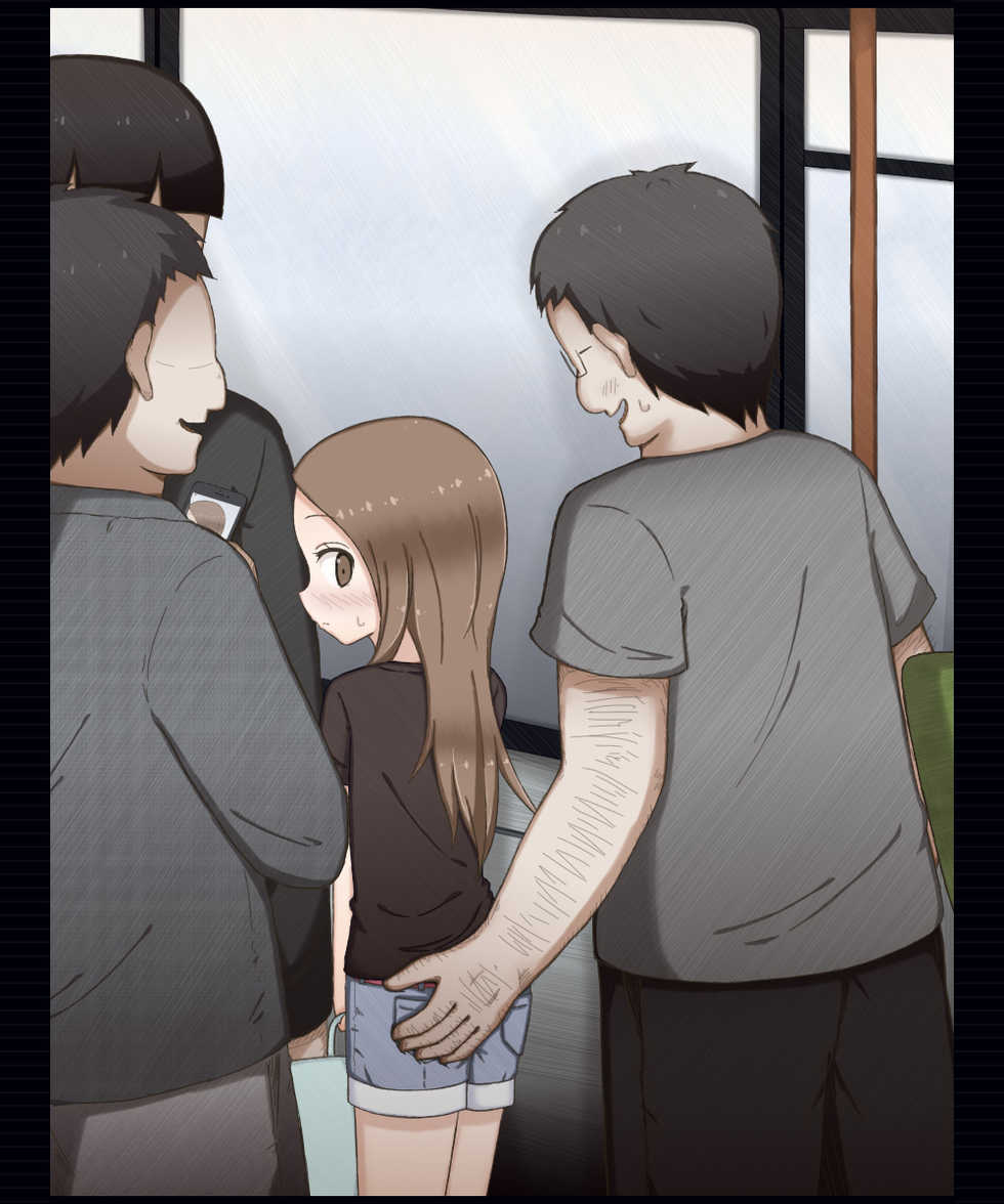 [Rinrin Tokoro (rinrin)] Kimoota ni Shuudan Chikan Sarechau Takagi-san no Hanashi (Karakai Jouzu no Takagi-san) - Page 6