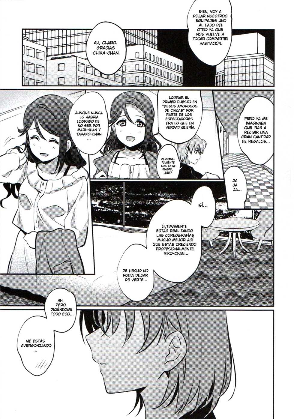 [Sakura Mikan Hoikuen (Mikan)] Anata to Watashi no Guilty Night (Love Live! Sunshine!!) [Spanish] [Nekomi Fans] - Page 4