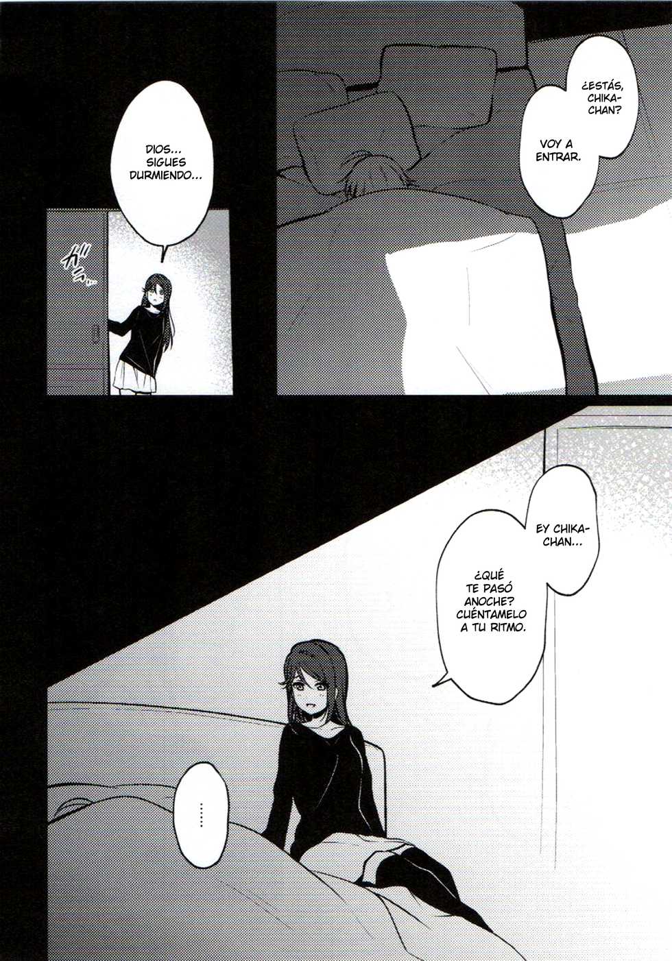 [Sakura Mikan Hoikuen (Mikan)] Anata to Watashi no Guilty Night (Love Live! Sunshine!!) [Spanish] [Nekomi Fans] - Page 15