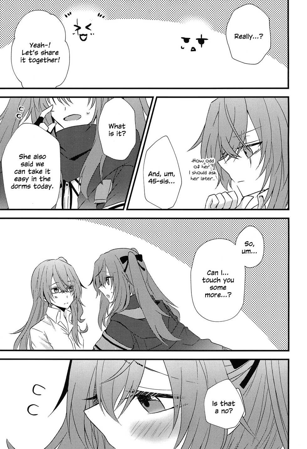 (C95) [azisaikyou (monochrome)] Secret Night (Girls' Frontline) [English] [MMAG Translations] - Page 23