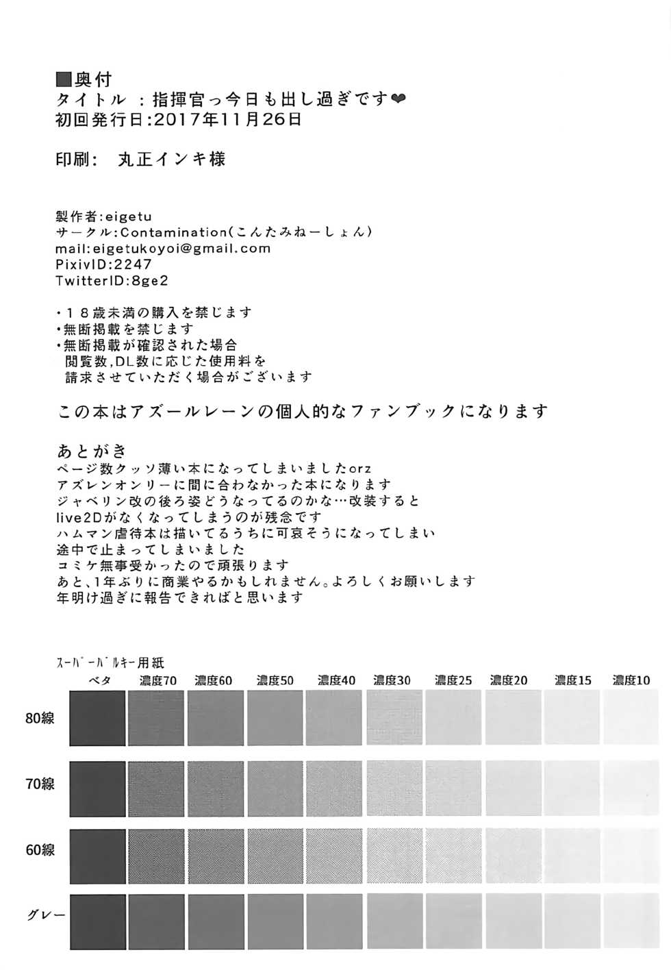 [Contamination (eigetu)] Shikikan Kyou mo Dashisugi desu! (Azur Lane) [English] - Page 9