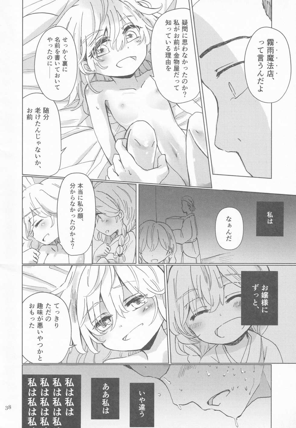 (C96) [AM:TIGER (Various)] Kirisame Mahouten Ura Course Goudou Kirisame Marisa no Ura Kagyou (Touhou Project) - Page 37