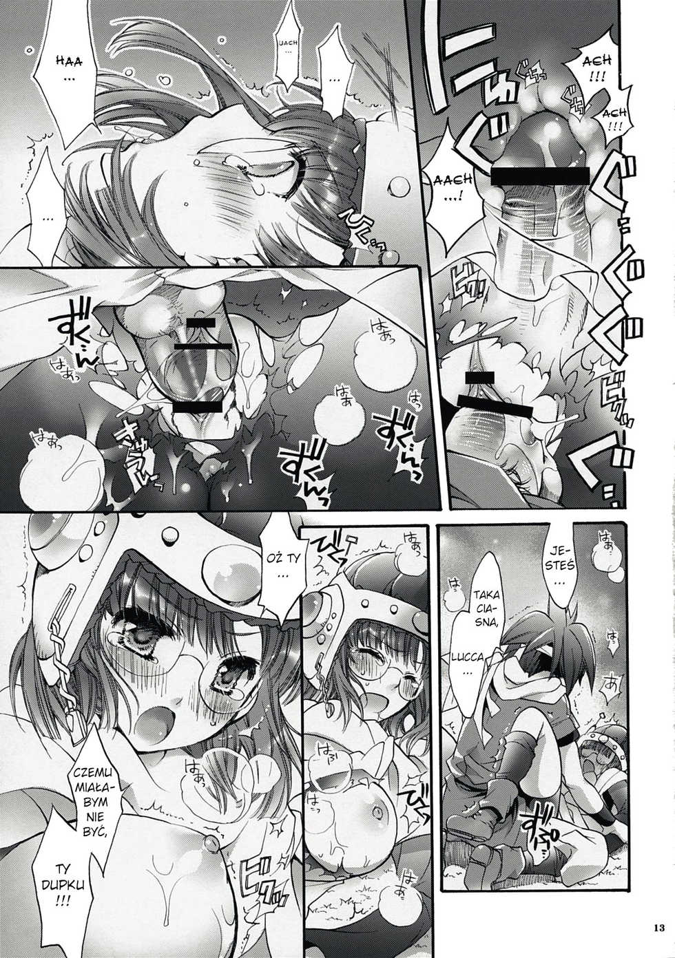(COMIC1☆3) [Cotojikan (Cotoji)] Lucca no Hikigane  Lucca's Trigger (Chrono Trigger) [Polish] - Page 12