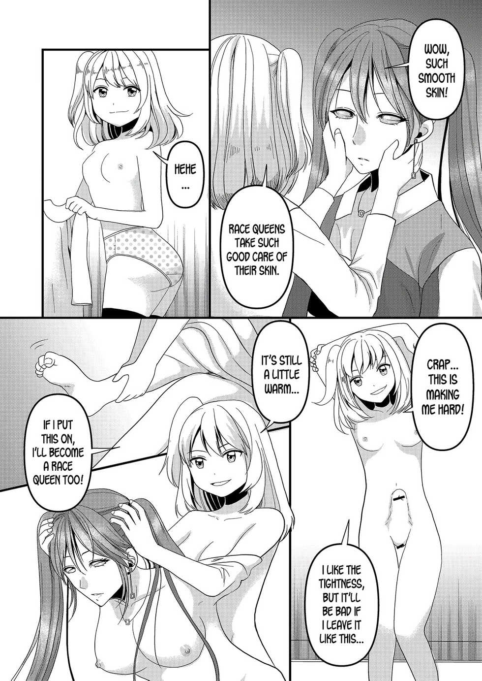 [Marialite (kazuha)] Seijin Dansei ga Ninki Race Queen ni Naru Houhou | How to become a popular race queen for adult males [English] [desudesu] - Page 6