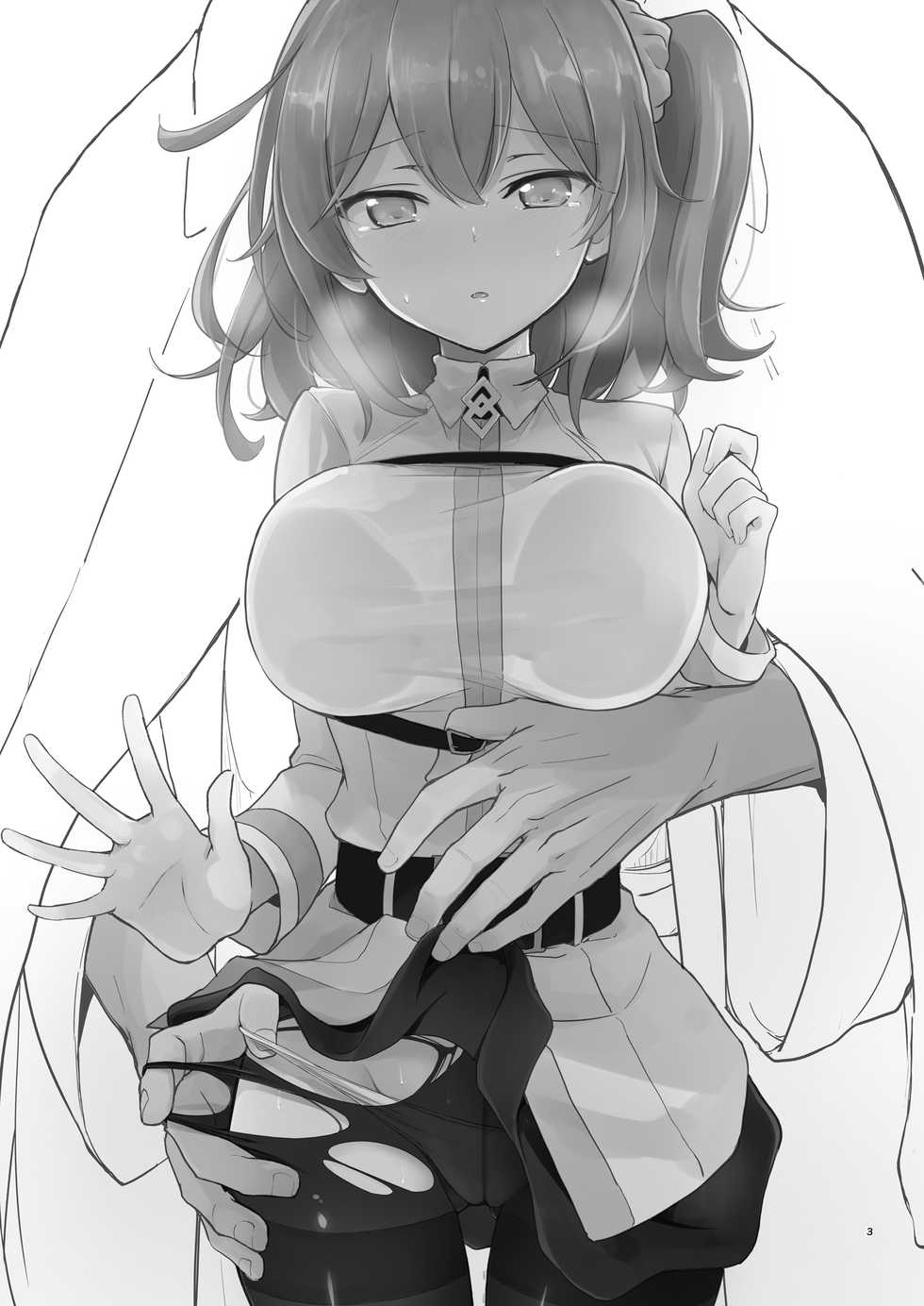 [macrown (Akizuki Mac)] Heisho Mitchaku Trap-chuu ni Enkaku Shokushu ni Ijirarete Hakouchi ga Kanzen ni Ecchi na Kuuki ni Natchaimashita (Fate/Grand Order) [Chinese] [新桥月白日语社] [Digital] - Page 2