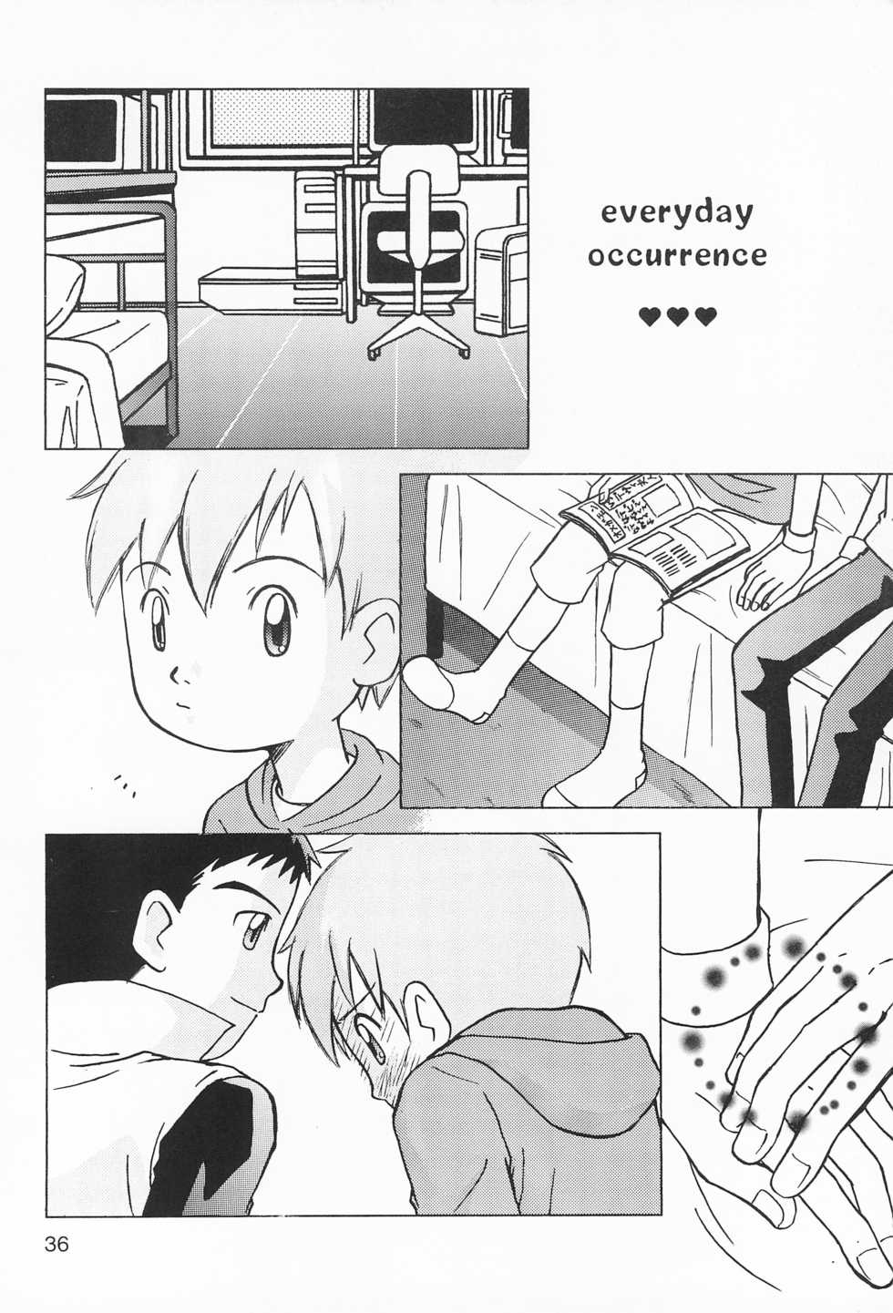 (C62) [Deko Tamiya, anti-knock (Konagata Kuruko, Aoi Sara)] WILD CUBE again (Digimon Tamers) - Page 36