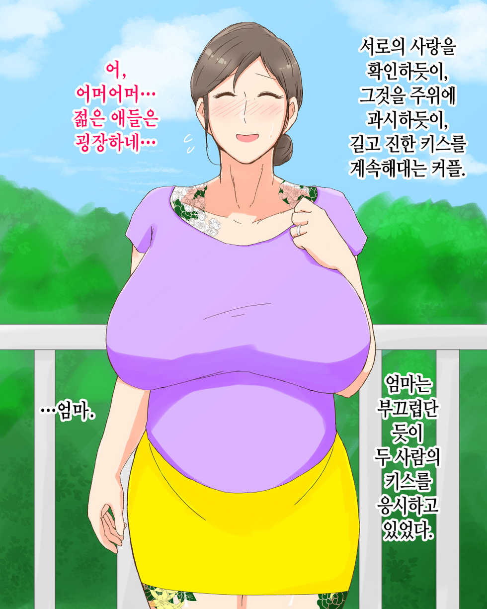 [Nureshidare] Boshi Dain Nichijou ~Boku no Tane de Haranda Kaa-san to Nakadashi Shimakuri Ryoukou Hen~ | 모자타음일상 ~나의 씨로 임신한 엄마와 주구장창 질싸 여행편~ [Korean] - Page 12
