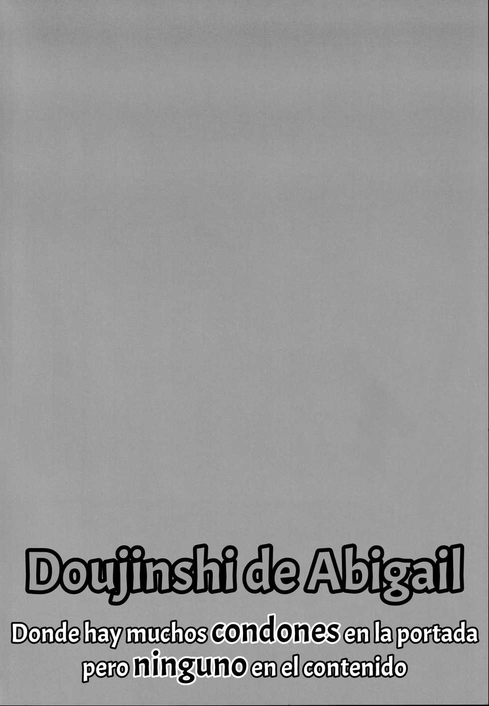 [Shiki be careful (Shiki)] Hyoushi ni Ippai Condom o Kaiteiru kedo Nakami ni wa Condom ga Nai Abigail no Usui Hon (Fate/Grand Order) [Spanish] - Page 3