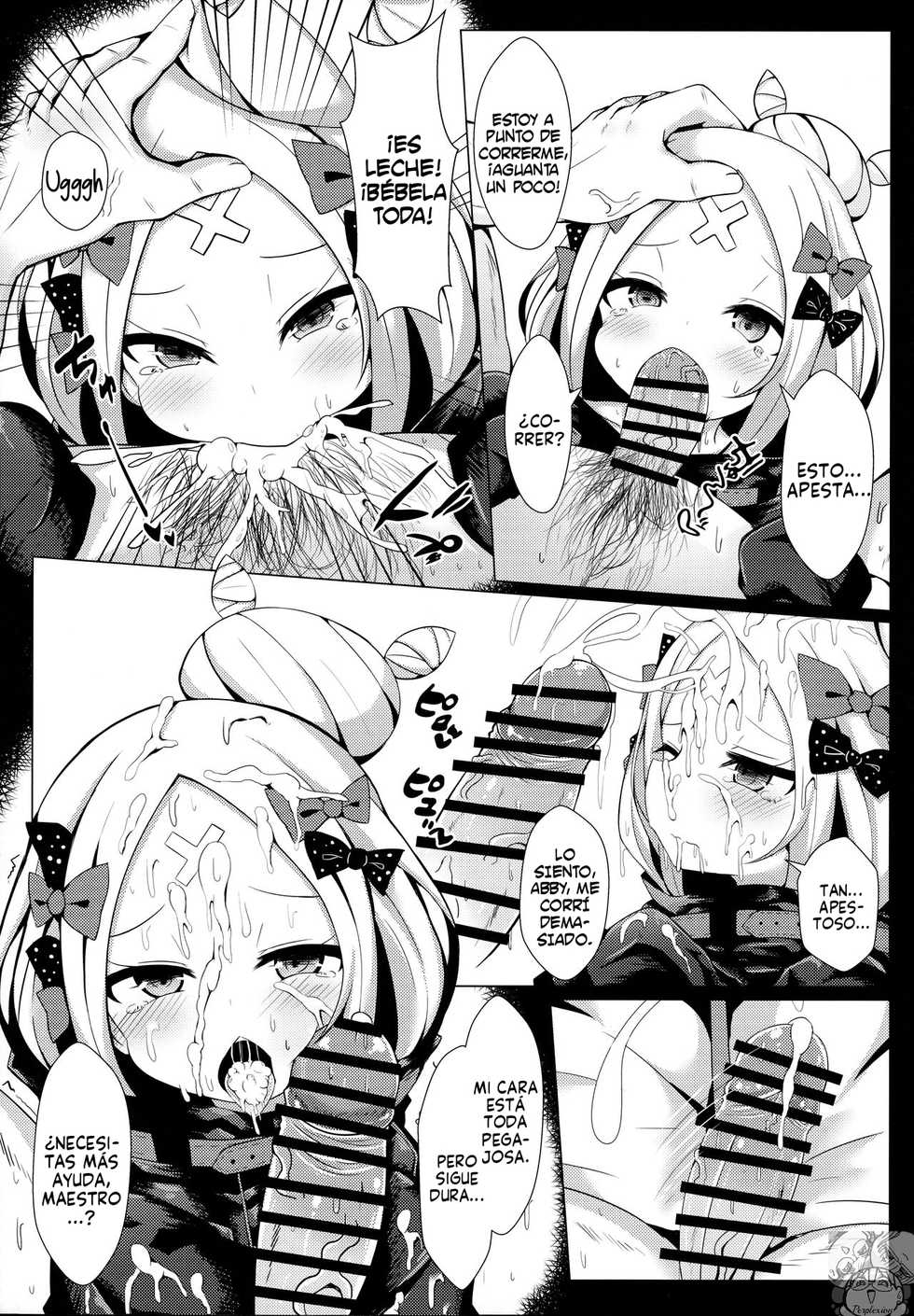 [Shiki be careful (Shiki)] Hyoushi ni Ippai Condom o Kaiteiru kedo Nakami ni wa Condom ga Nai Abigail no Usui Hon (Fate/Grand Order) [Spanish] - Page 8