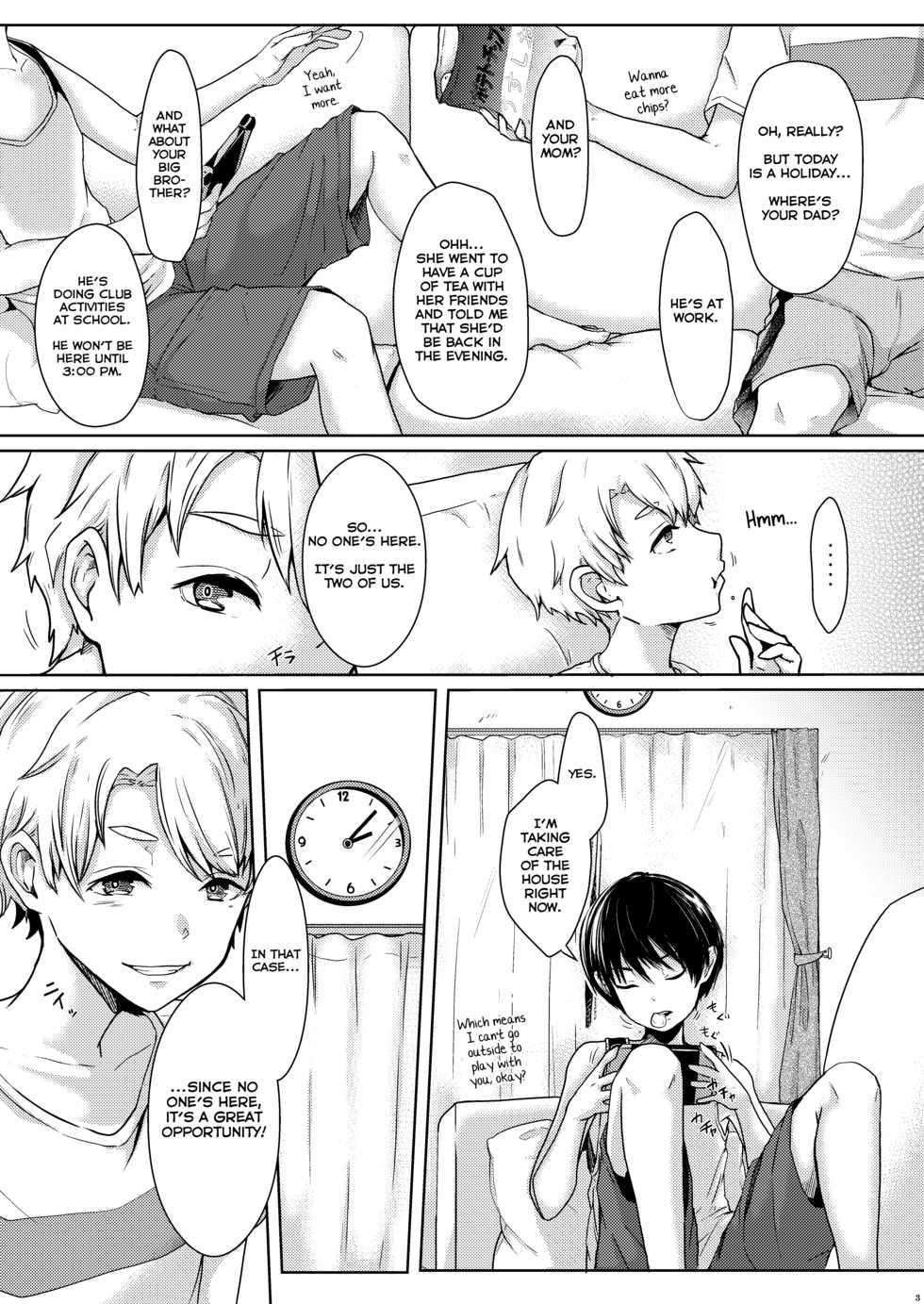 [Shinsei Lolishota (Kuzumochi)] Toaru Kyuujitsu Shinyuu to [English] [Yuuta's Blog] [Digital] - Page 4