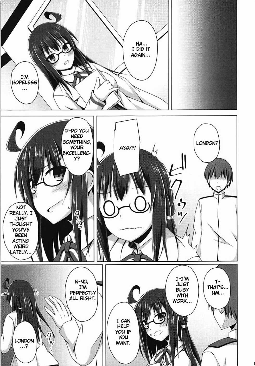 (COMIC1☆13) [Imitation Moon (Narumi Yuu)] London-san to Ichinichi Date Sono Yokushuu | One day date with London-san: The week after (Azur Lane) [English] [LunaticSeibah] - Page 6