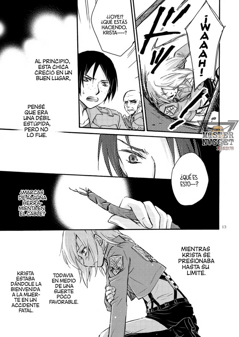 [(Soraho)] Bakemono no koi (Shingeki no Kyojin) [Spanish] [Mister Nugget] - Page 12