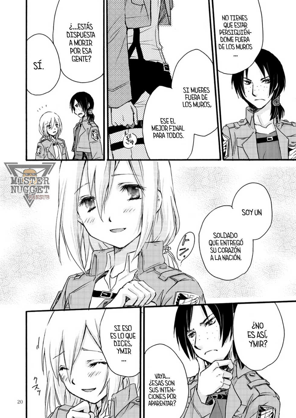 [(Soraho)] Bakemono no koi (Shingeki no Kyojin) [Spanish] [Mister Nugget] - Page 18