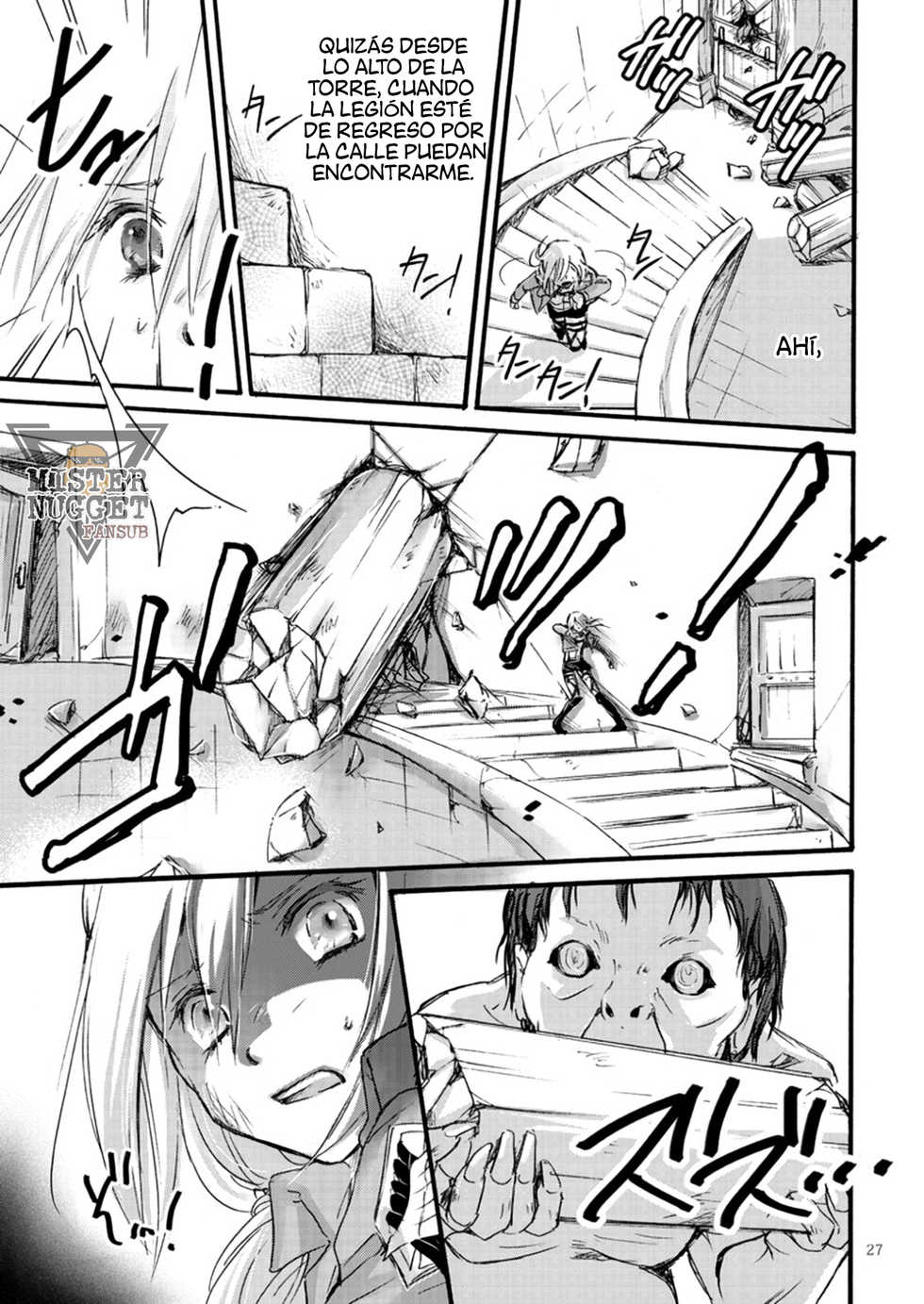 [(Soraho)] Bakemono no koi (Shingeki no Kyojin) [Spanish] [Mister Nugget] - Page 25
