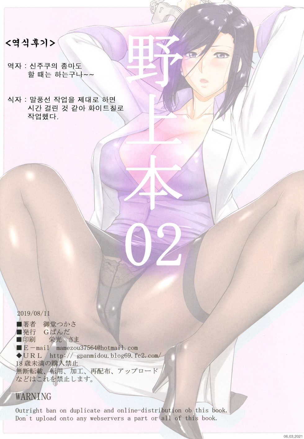 [G-Panda (Midoh Tsukasa)] Nogami Bon 02 (City Hunter) [Korean] [Digital] - Page 13