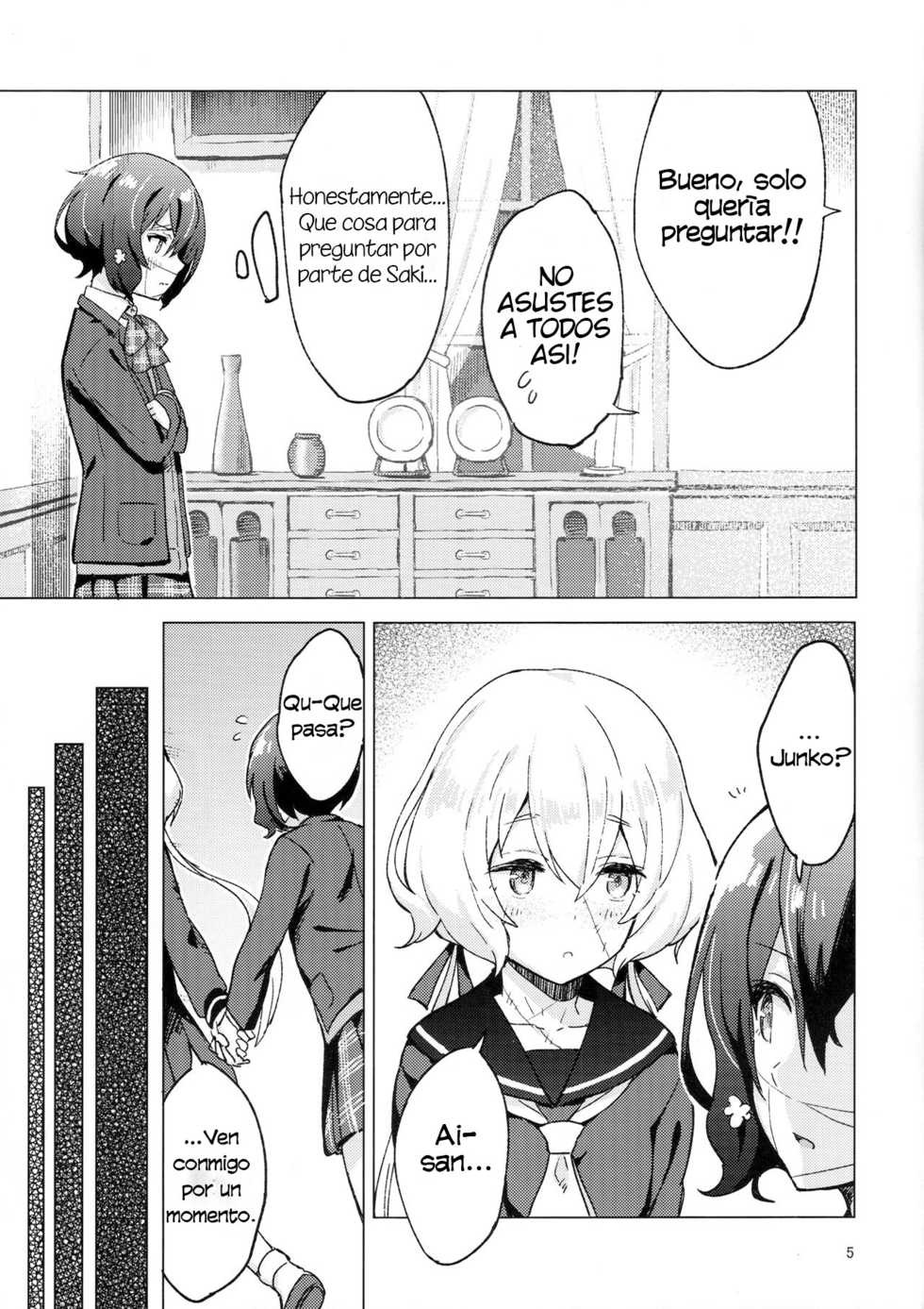 (COMIC1☆16) [Kokumaro Chousei Tounyuu (Auman Zureedus)] Pillow Color (Zombie Land Saga) [Spanish] [Ragnarok Translations] - Page 4