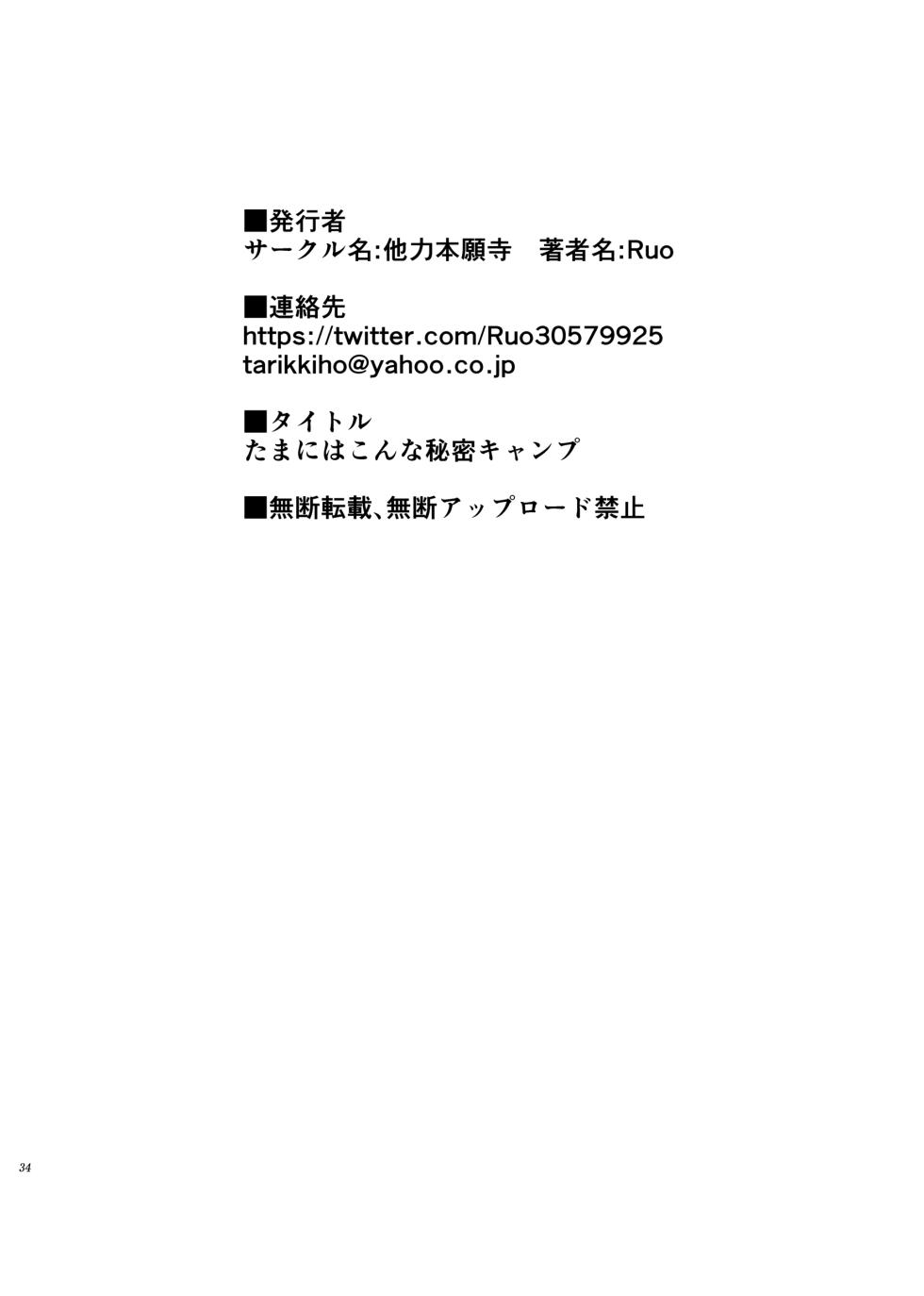 [Tariki Honganji (Ruo)] Tamani wa Konna Himitsu Camp | 如果是偶爾的話像這樣子的露營 (Yuru Camp) [Chinese] [蔷薇之约汉化组] - Page 35
