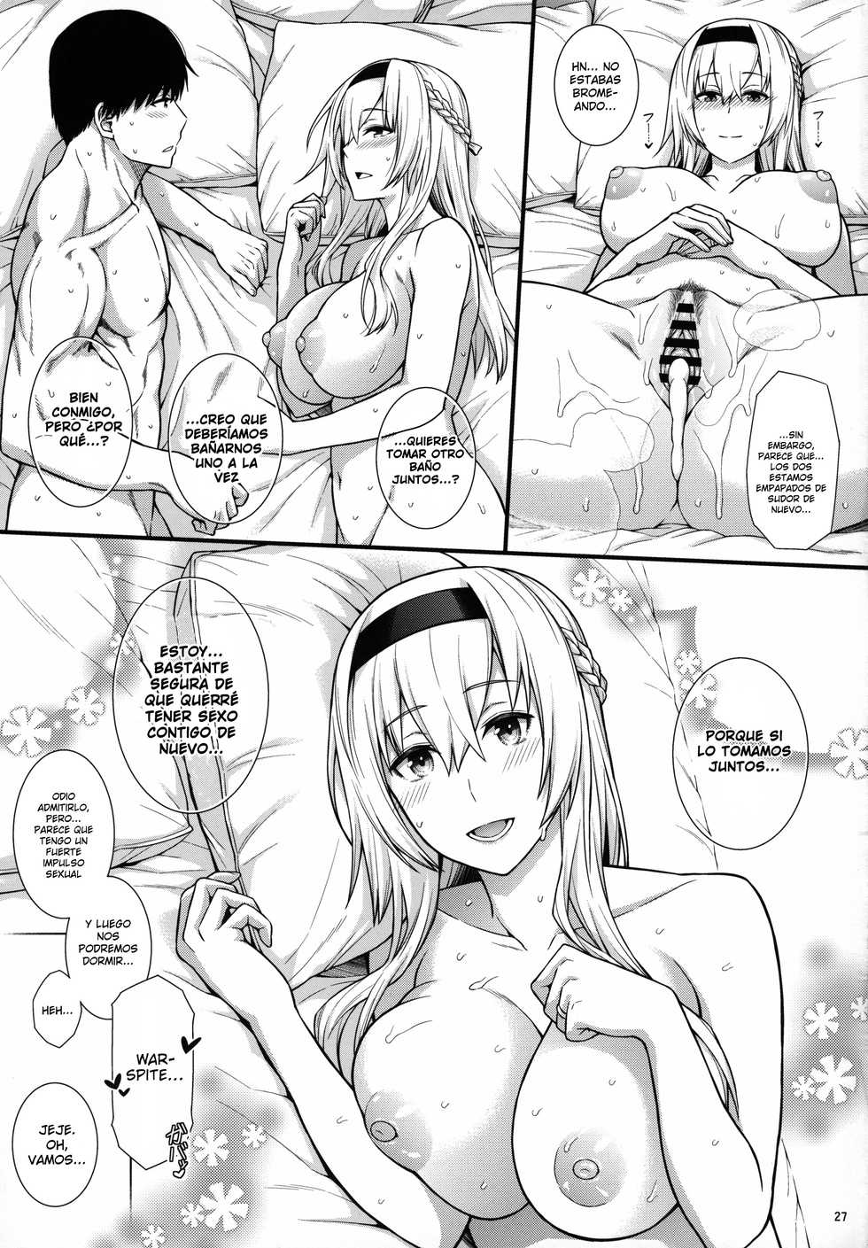 [Umi Neuron] War-sama wa Seiyoku ga Tsuyoi. | Su Majestad Warspite tiene un fuerte deseo sexual (Kantai Collection -KanColle-) [Spanish] - Page 28