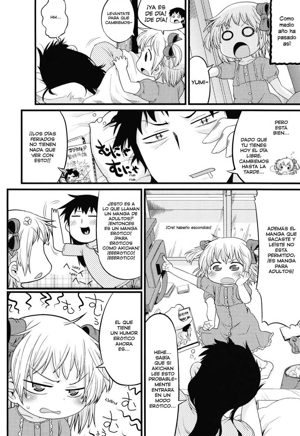 [Gabyonuno] Joji ga Heya ni Kuru dake de Kachigumi daga, Sara ni... | Es solo una broma, pero es aún mejor (Nuno no Mukougawa) [Spanish] [GB Scans] - Page 4